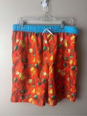 Lands’ End Jellyfish Print Swim Trunks XXL